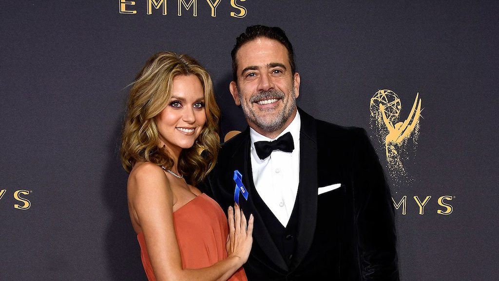 Hilarie Burton and Jeffrey Dean Morgan at 2017 Emmys