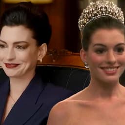 See Anne Hathaway Tear Up Watching 'Princess Diaries' 22 Years Later